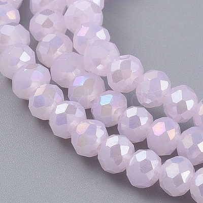 Electroplate Glass Beads Strands LS-EGLA-A034-P1mm-B12-1