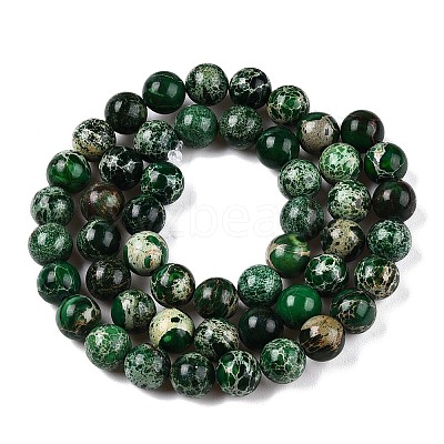 Natural Imperial Jasper Beads Strands G-N342-63B-1