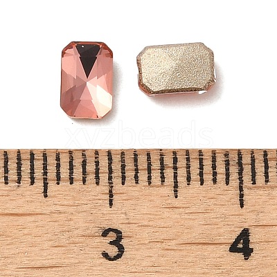 Glass Rhinestone Cabochons RGLA-P037-04A-D262-1