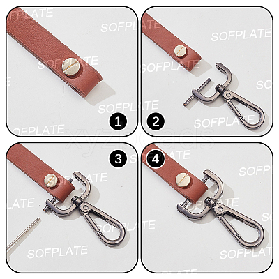 6Pcs Zinc Alloy Swivel Clasps FIND-SP0005-67B-1