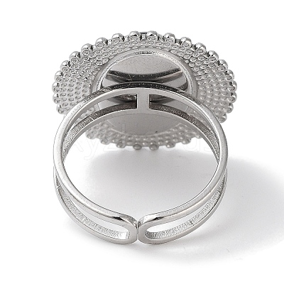Ion Plating(IP) 304 Stainless Steel Ring RJEW-B059-03P-01-1
