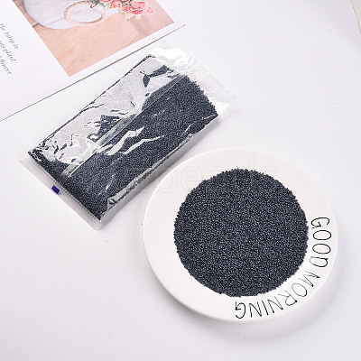 12/0 Grade A Round Glass Seed Beads SEED-Q008-M607-1