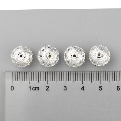 Brass Rhinestone Beads RB-A011-12mm-01S-1