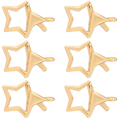 8Pcs Brass Lobster Claw Clasps KK-BBC0022-43-1