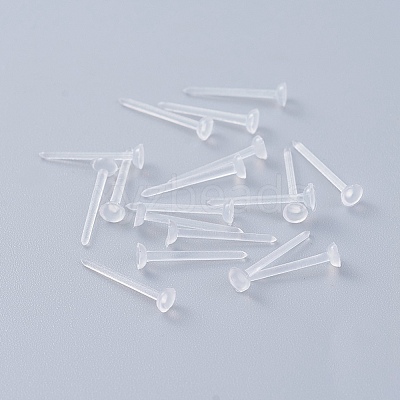 Eco-Friendly Plastic Stud Earring Findings KY-F009-08-A-1