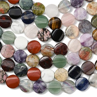 Natural Mixed Gemstone Beads Strands G-D354-B01-1