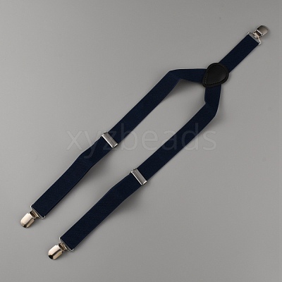 Adjustable Polyester Y-Shaped Heavy Duty Suspenders AJEW-WH0307-23D-1
