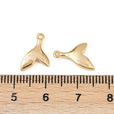 Ocean Theme Brass Charms KK-F902-07M-G-1