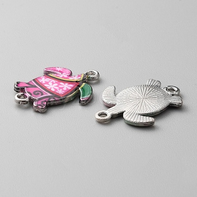 Zinc Alloy Enamel Connector Charms FIND-WH0136-19C-1