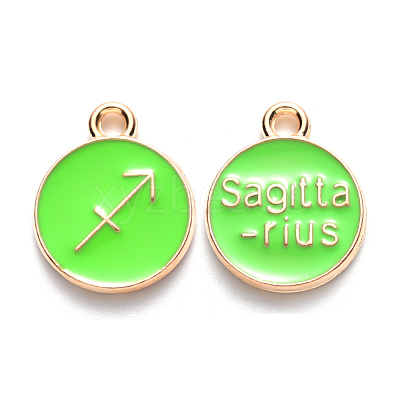 Alloy Enamel Pendants ENAM-S124-01A-06F-1