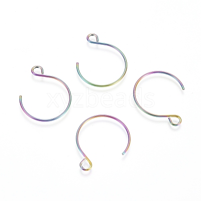 Ion Plating(IP) 304 Stainless Steel Earring Hooks STAS-L216-02A-M-1
