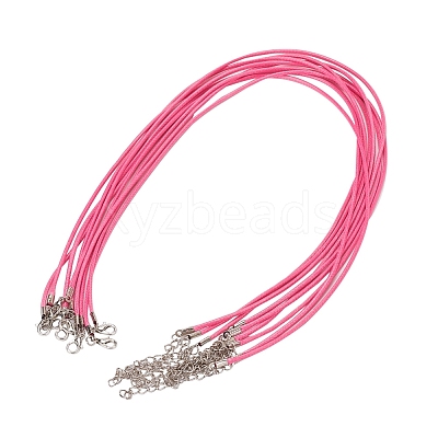 Waxed Cord Necklace Making X-NCOR-T001-33-1