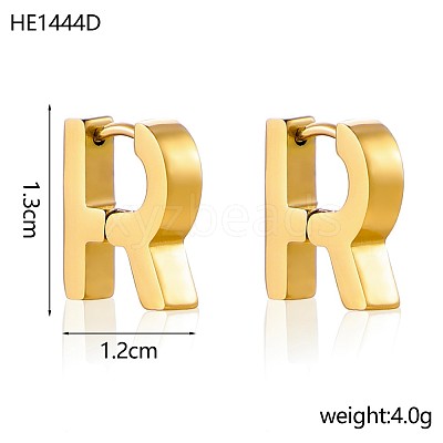 304 Stainless Steel Hoop Earrings STAS-OY016-79G-1