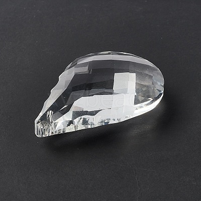 Transparent Glass Big Pendants GLAA-F118-14-1