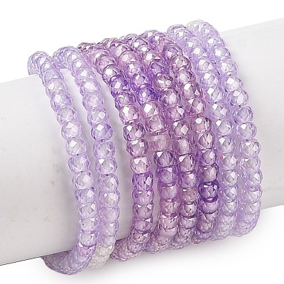 Transparent Gradient Color Cubic Zirconia Strand ZIRC-NH0002-01D-1