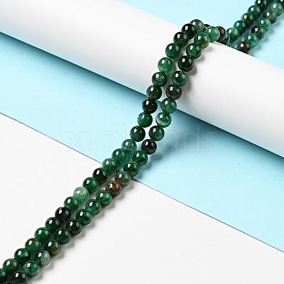Natural Fuchsite Beads Strands G-SZ0001-29A-1