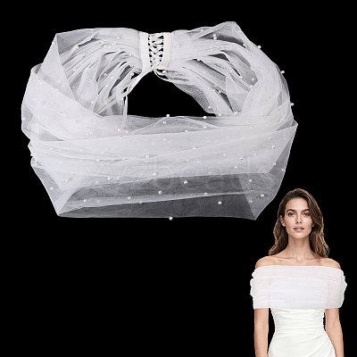 1Pc Polyester Gauze Tippet AJEW-GL0003-25B-01-1