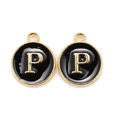 Golden Plated Alloy Charms X-ENAM-S118-02P-1