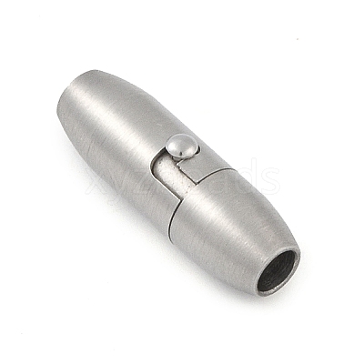 Non-Tarnish 304 Stainless Steel Locking Tube Magnetic Clasps X-STAS-F194-20P-1
