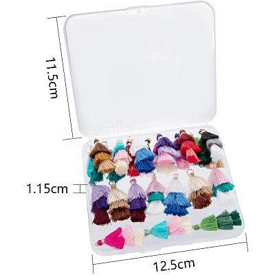 Cotton Thread Tassel Pendant Decorations FIND-NB0001-07-1