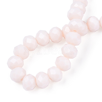 Opaque Solid Color Glass Beads Strands X-EGLA-A034-P10mm-D33-1