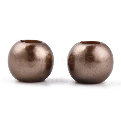 ABS Plastic Imitation Pearl European Beads X-MACR-R530-12mm-A46-1