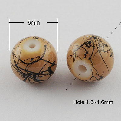 Drawbench Glass Bead Strands LS-GLAD-S074-6mm-76-1