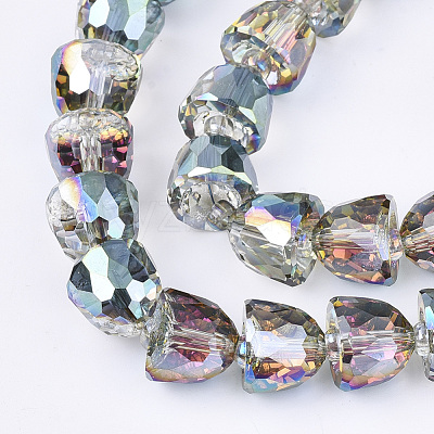 Electroplated Glass Beads X-EGLA-T016-01-B05-1