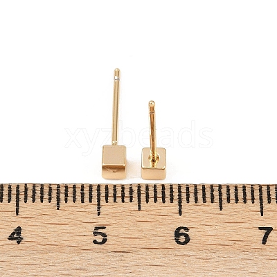 Brass Stud Earrings for Women EJEW-G441-05A-G-1