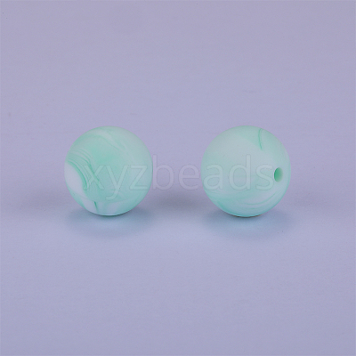 Round Silicone Focal Beads SI-JX0046A-60-1