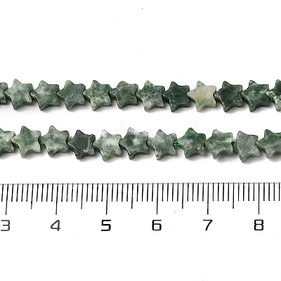 Natural Green Spot Jasper Beads Strands G-H087-C01-01-1