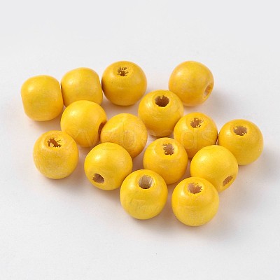 Natural Maple Wood Beads TB12mmY-5-1