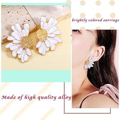 Vintage Flower Stud Earrings for Women JE1095E-1