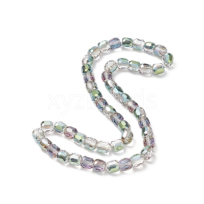 Electroplate Opaque Glass Beads GLAA-F108-10A-14-1