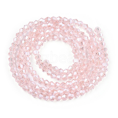 Transparent Electroplate Glass Beads Strands EGLA-A039-T2mm-A26-1