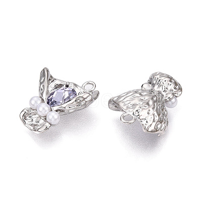 Rack Plating Alloy Rhinestone Pendants PALLOY-P303-09P-C-1