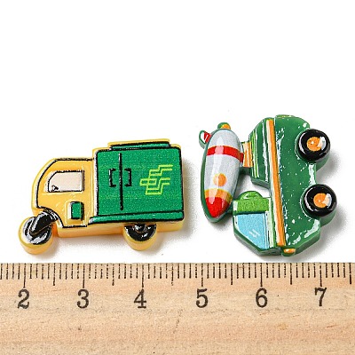 Opaque Resin Decoden Cabochons RESI-F052-B09-1