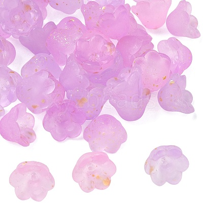 Frosted Glass Bead Cap FGLA-C001-01F-1