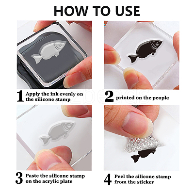 PVC Plastic Clear Stamps DIY-WH0618-0241-1