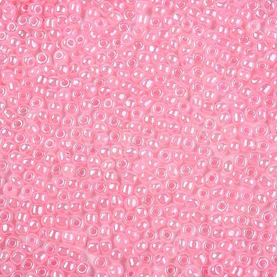 DIY Craft Beads 6/0 Ceylon Round Glass Seed Beads X-SEED-A011-4mm-145-1