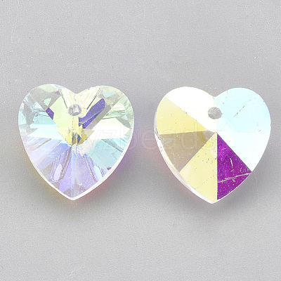 Glass Rhinestone Charms RGLA-T148-15A-1