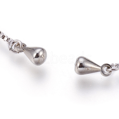 Adjustable Brass Micro Pave Cubic Zirconia Chain Bracelet Making KK-O106-50P-1