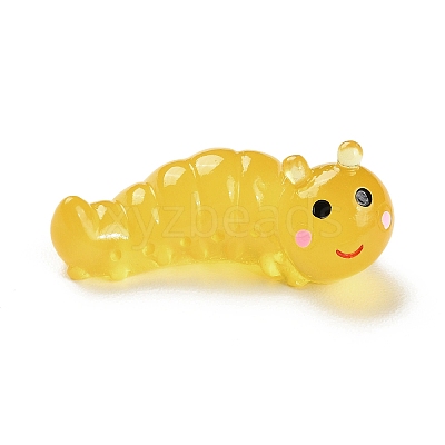 Luminous Resin Worm Ornament DJEW-R011-01A-06-1