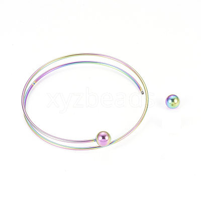 Ion Plating(IP) 304 Stainless Steel Bangles Making MAK-K019-01M-1
