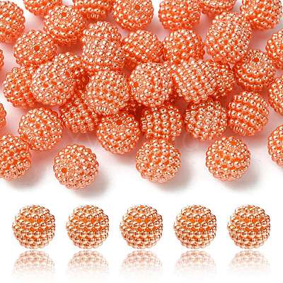 Imitation Pearl Acrylic Beads OACR-FS0001-45A-1