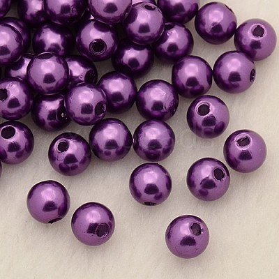Imitation Pearl Acrylic Beads PL611-05-1