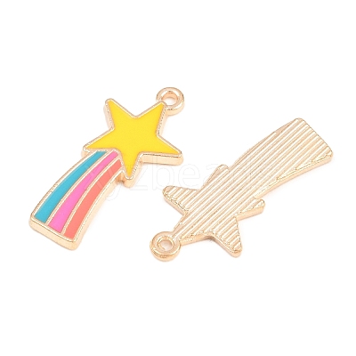 Alloy Enamel Pendants ENAM-N054-010C-NR-1