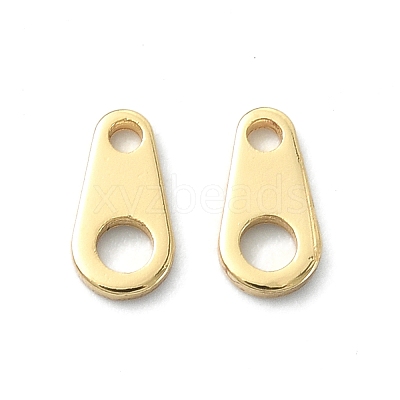 Brass Chain Tabs KK-B072-32G-1