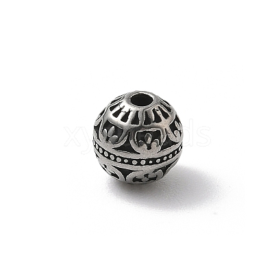 304 Stainless Steel Beads STAS-H238-08A-AS-1