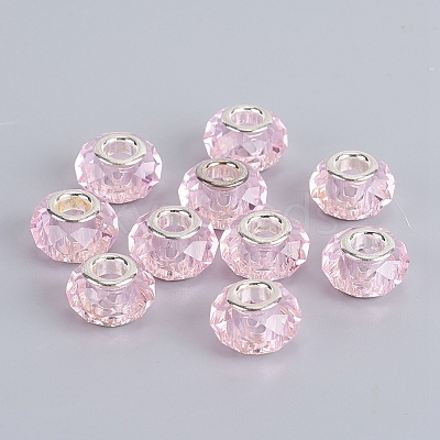 Faceted Glass European Beads LS-GPDL-E004-01B-1
